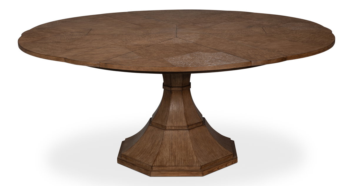 Giselle Jupe Table  Medium  Light Mink, by Sarreid, 4'7" length x 4'7" width x 2'6" height View 11