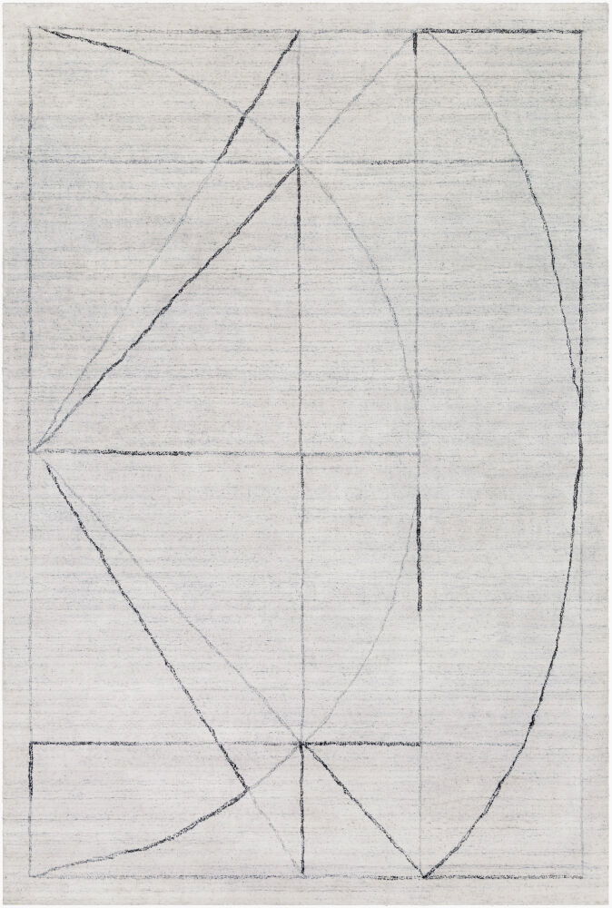 Hightower Handmade Rug, by Surya, 9' length x 6' width