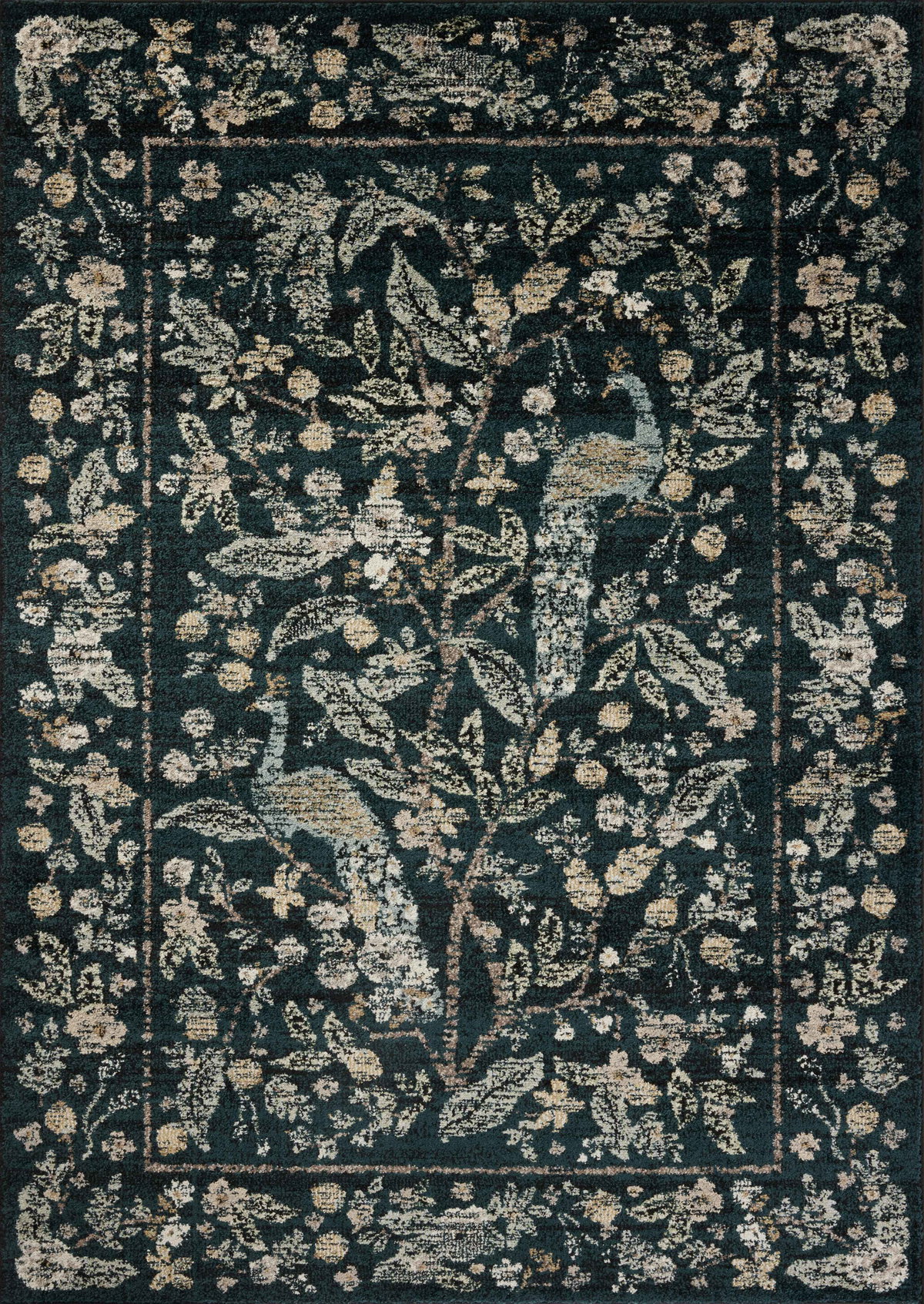 Rifle Paper Co. x Loloi Laurel Rug, 9'2" length x 12'2" width View 1