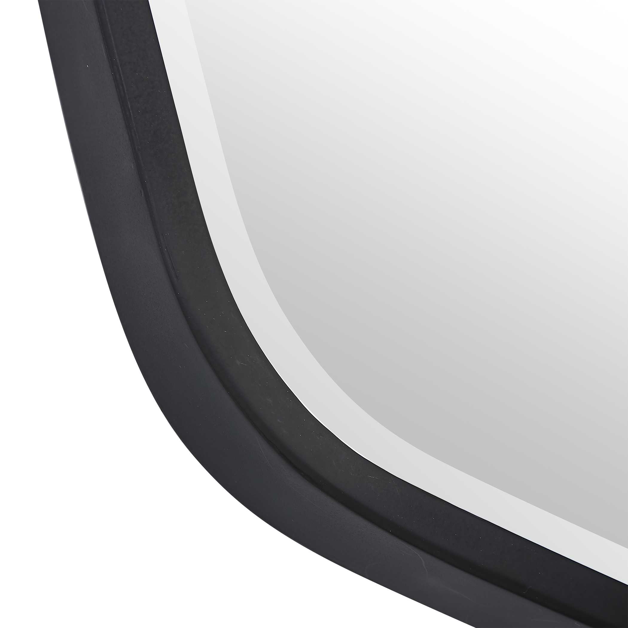 Duronia Black Iron Mirror large image 
