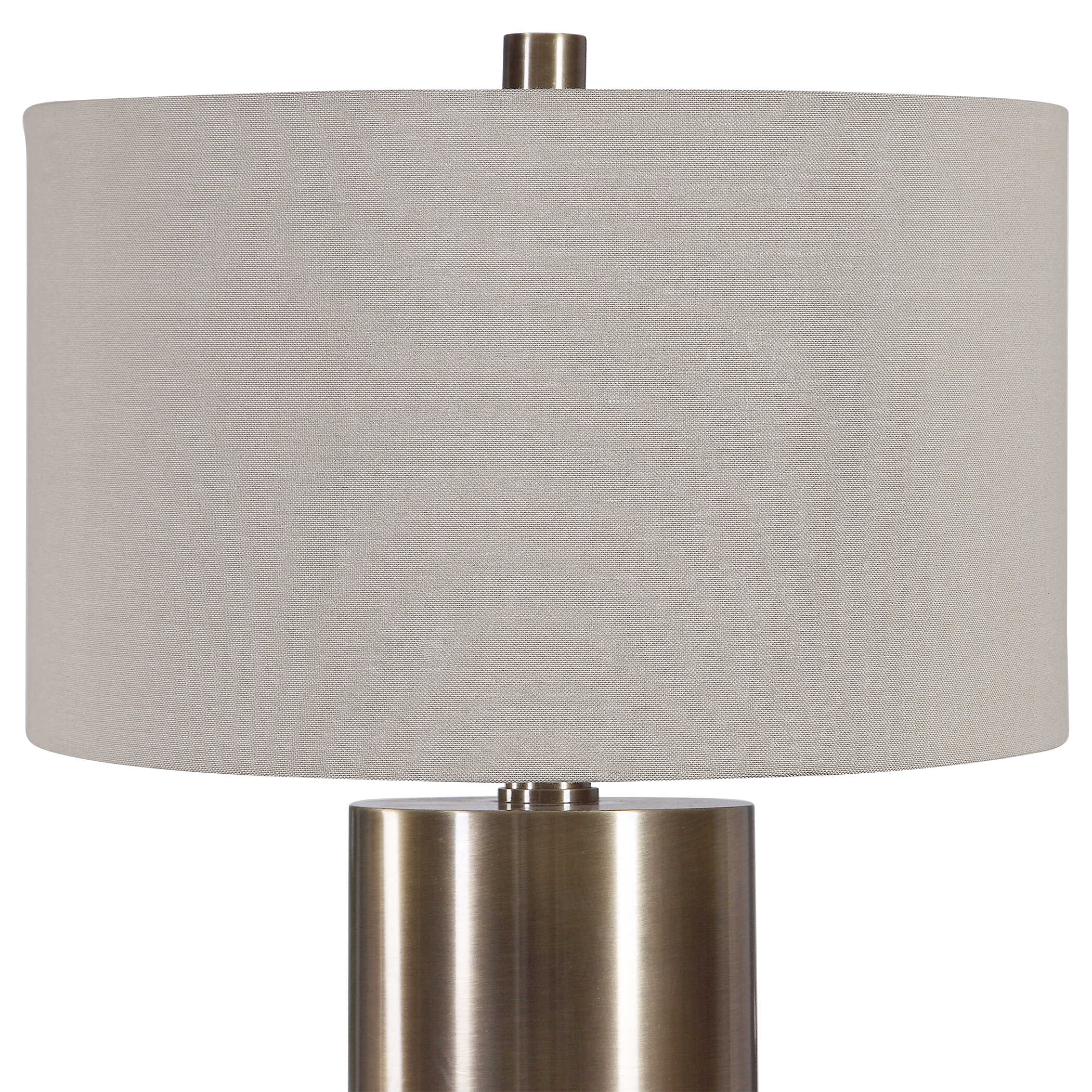 Taria Brushed Brass Table Lamp, by Uttermost, 18" width x 31.5" height x 18" depth View 6
