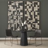 Thornton Solid Back Dining Side Chair | Faux Leather with Iron, Dining Chair by Mercana, 17.72" length x 24.8" width x 31.5" height thumbnail 3