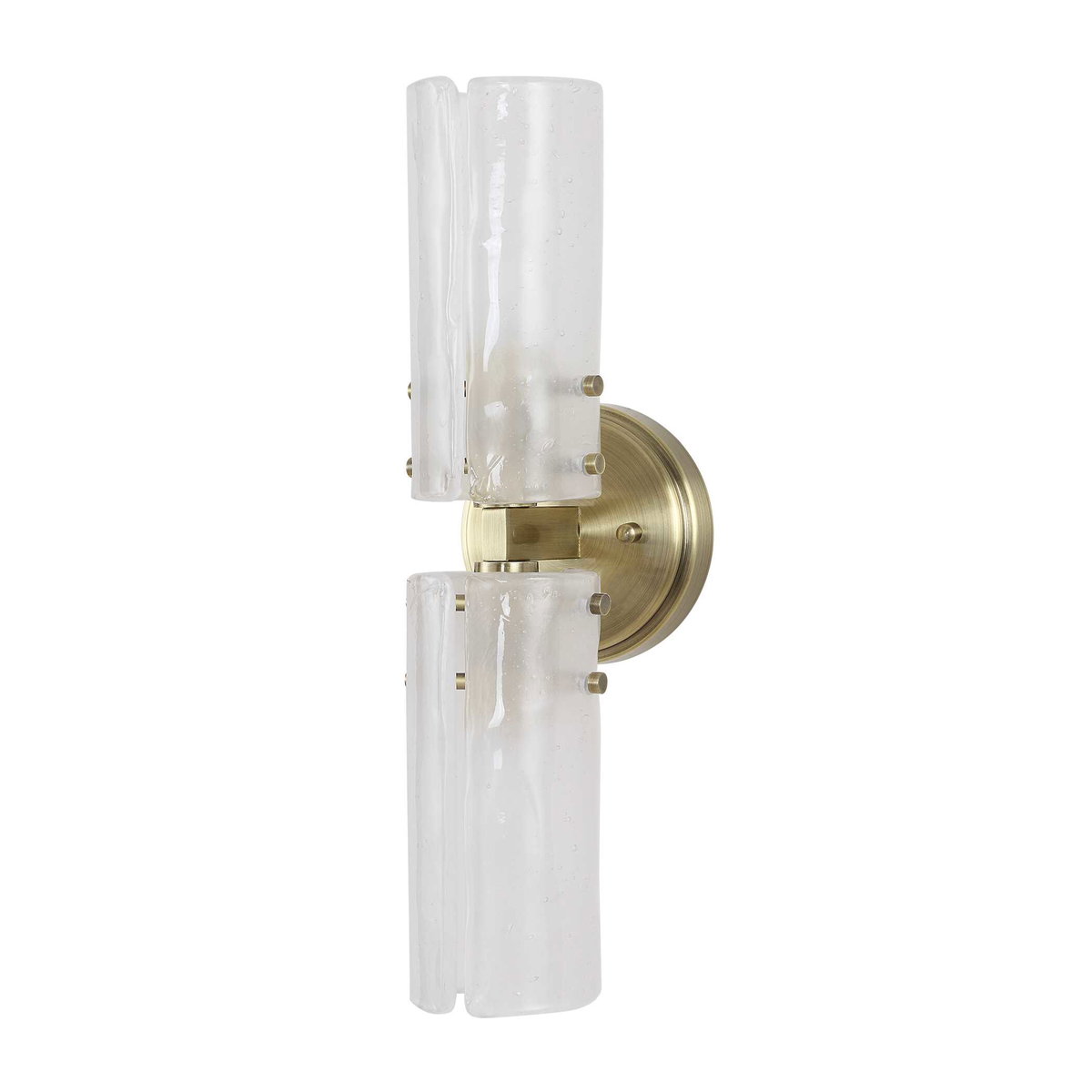 Mistie 2 Light Glass Sconce, Ceiling Light by Uttermost, 5.12" width x 17" height x 5.25" depth View 3