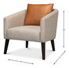 Bronson Tub Chair, Accent Chair by Sarreid, 30" length x 31" width x 32" height thumbnail 13