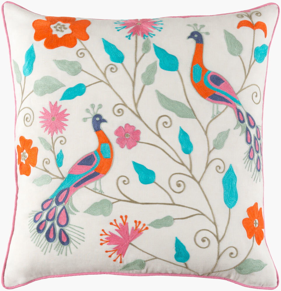 Mayura Accent Pillow Down, Decorative Pillow by Surya, 20" length x 20" width