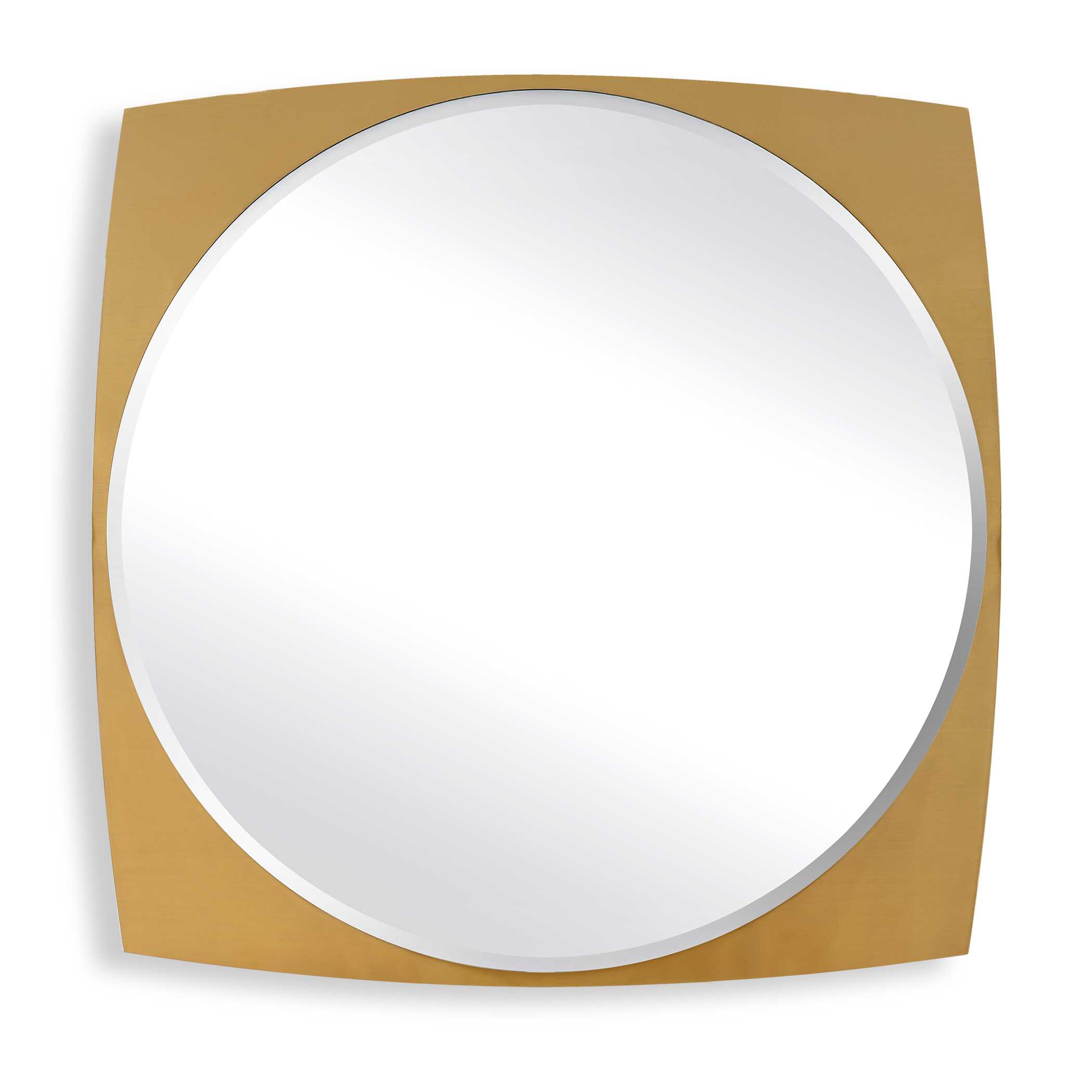 Neilia Round Brass Mirror, by Uttermost, 48" width x 48" height x 2" depth View 1