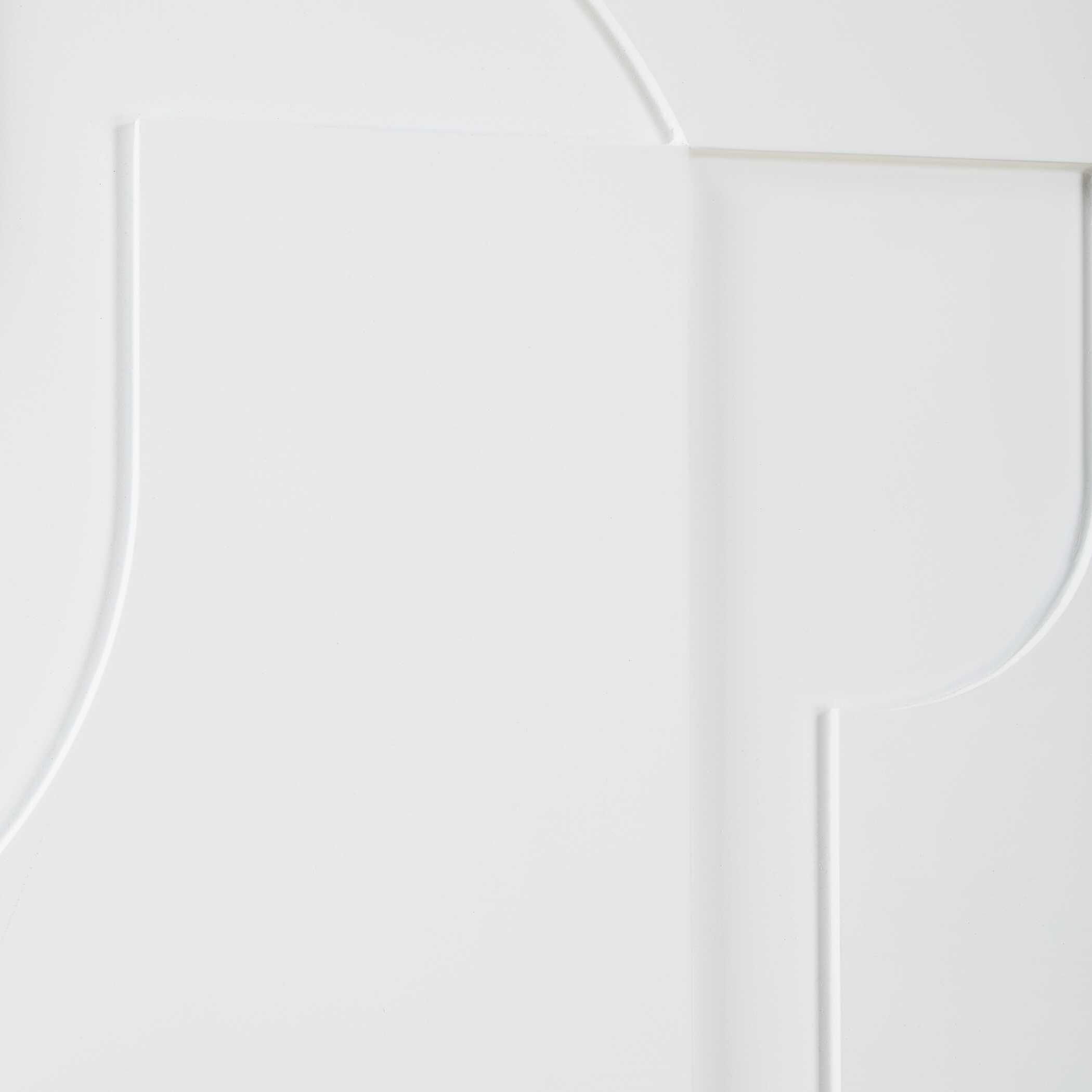 Contours White Wall Decor Set/2, Sculptural Wall Art by Uttermost, 24" width x 24" height x 1.38" depth View 6