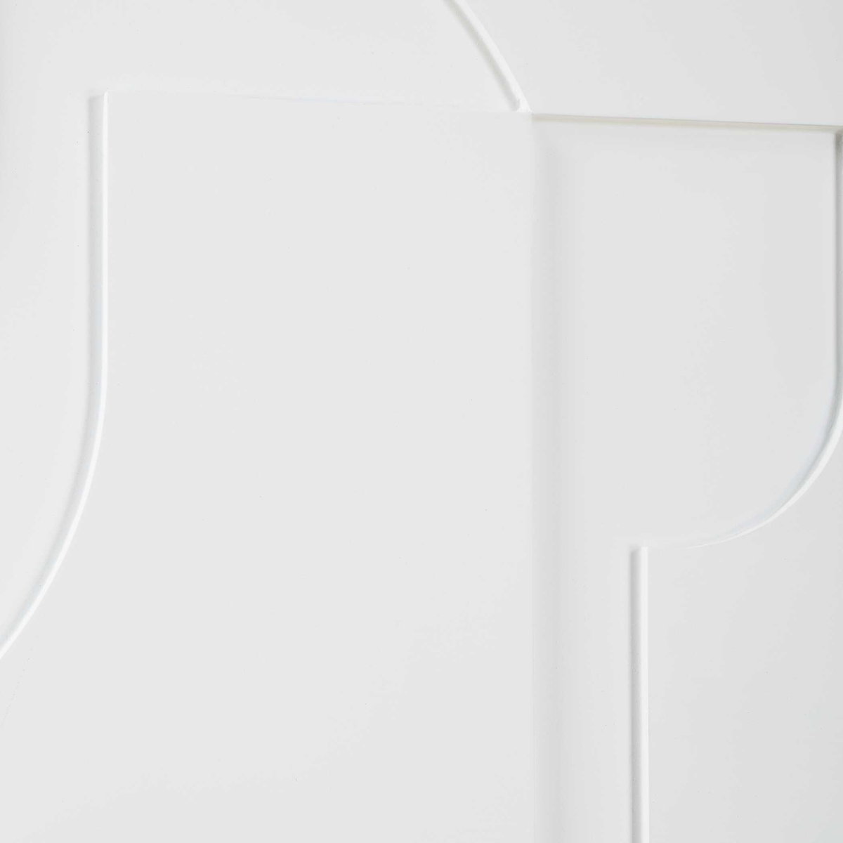 Contours White Wall Decor Set/2, Sculptural Wall Art by Uttermost, 24" width x 24" height x 1.38" depth View 6