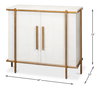 Blakely Door Chest, Osprey White, Cabinets & Sideboard by Sarreid, 40" length x 18" width x 34" height thumbnail 15