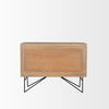 Darwin Light Brown Wooden 2 Door with 2 Shelves Accent Cabinet thumbnail 5