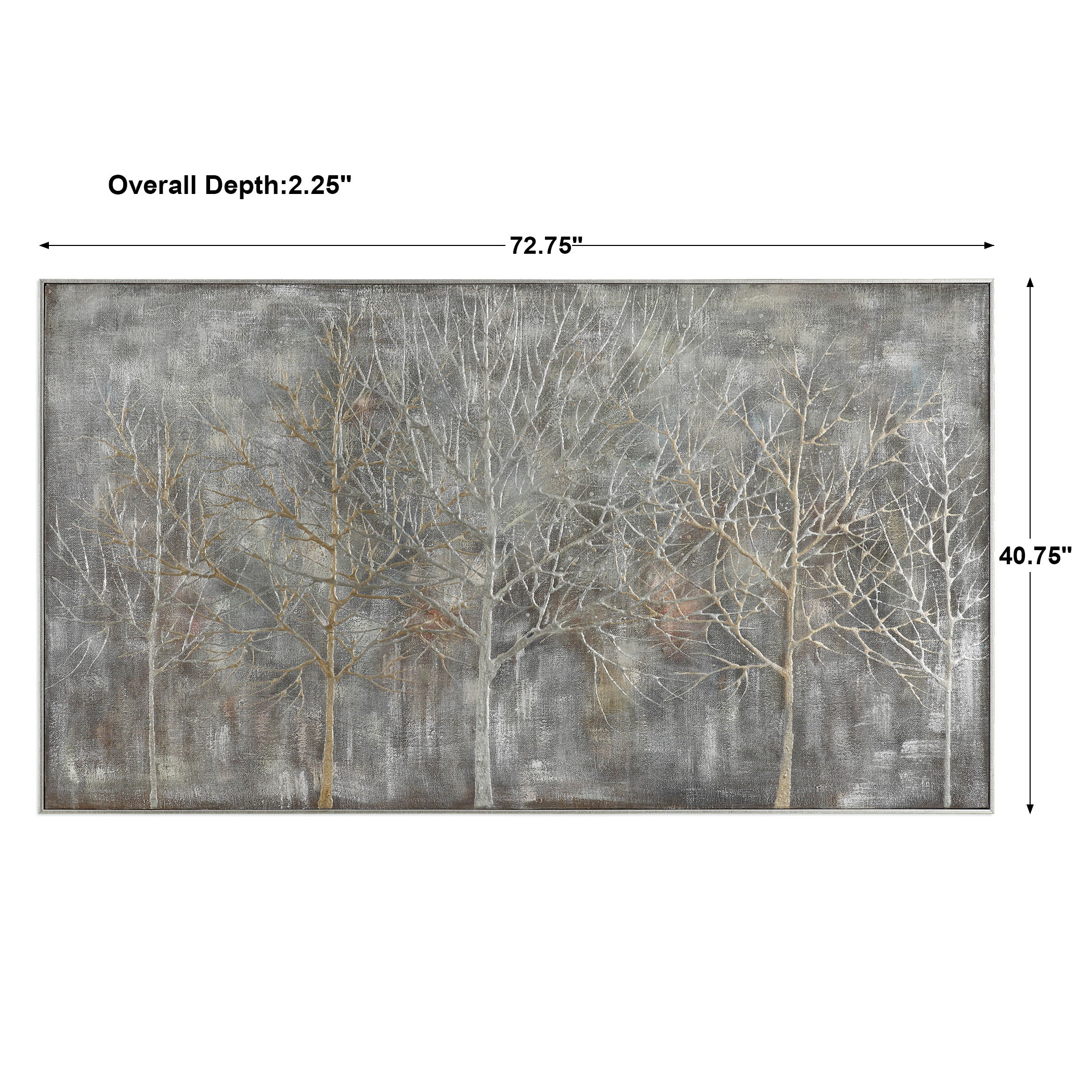 Parkview Landscape Art, Painting by Uttermost, 72.75" width x 40.75" height x 2.25" depth View 3
