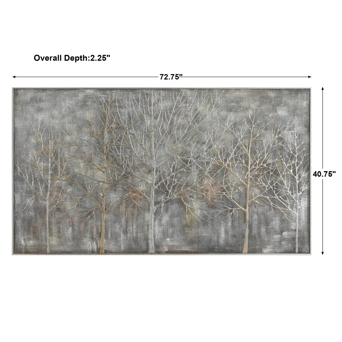 Parkview Landscape Art, by Uttermost, 72.75" width x 40.75" height x 2.25" depth View 3