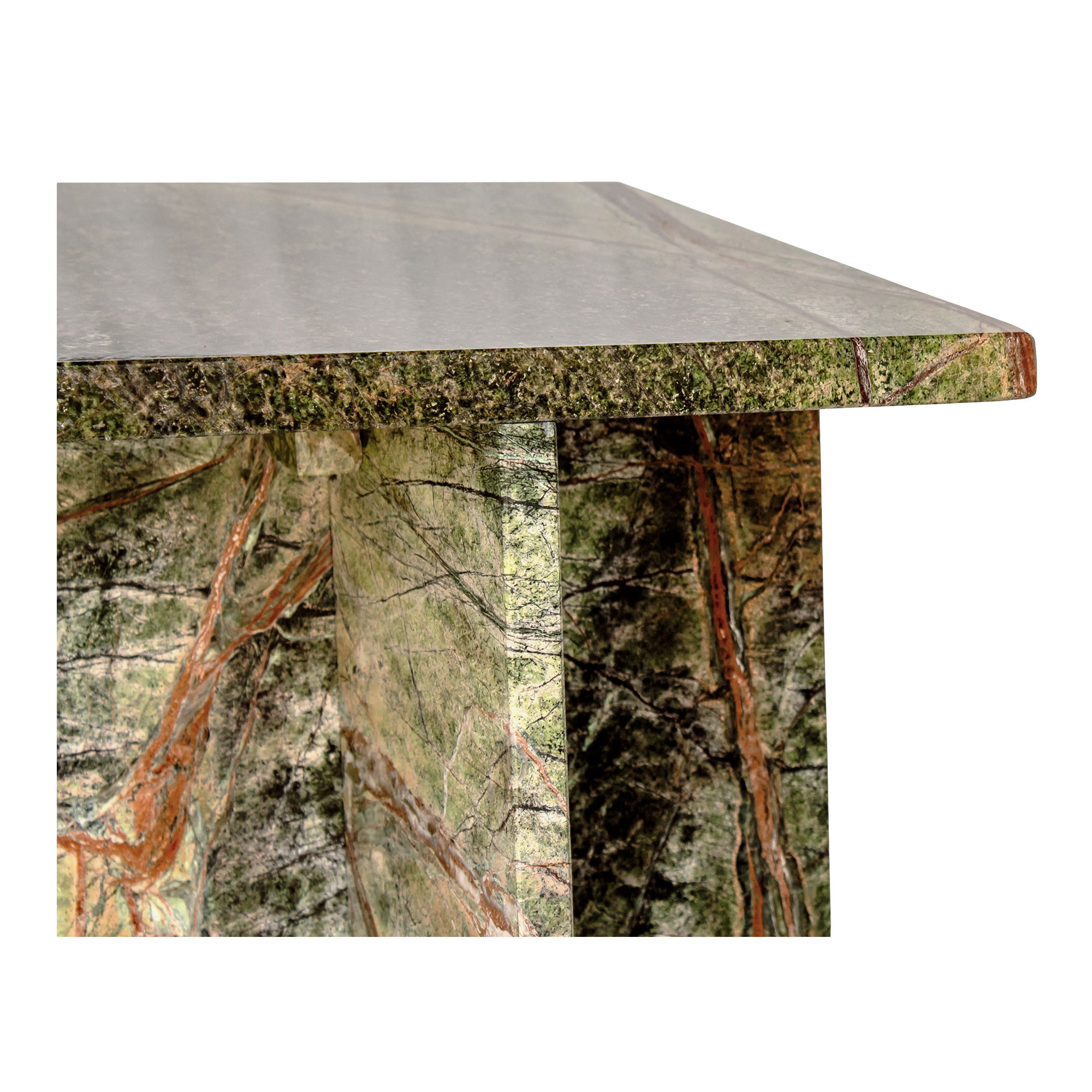 Blair Accent Table Rainforest Green Marble large image 