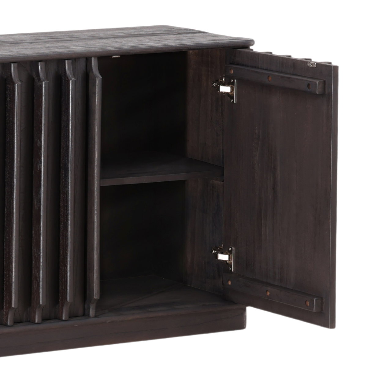Urias Sideboard Dark Brown, Sideboards & Buffet by Dovetail, 78.74" width x 30.07" height x 17.71" depth View 7