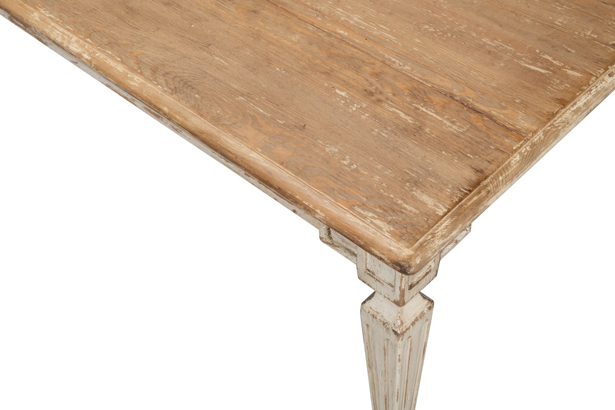 Elise Dining Table, by Sarreid, 3'1" length x 6'7" width x 2'6" height View 12