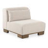 June Slipper Chair Oatmeal, Accent Chair by Moe's Home, 35" width x 30" height x 40" depth thumbnail 2