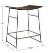 Thura Walnut Counter Stool, Counter & Bar Stool by Uttermost, 20.63" width x 26" height x 16" depth thumbnail 3