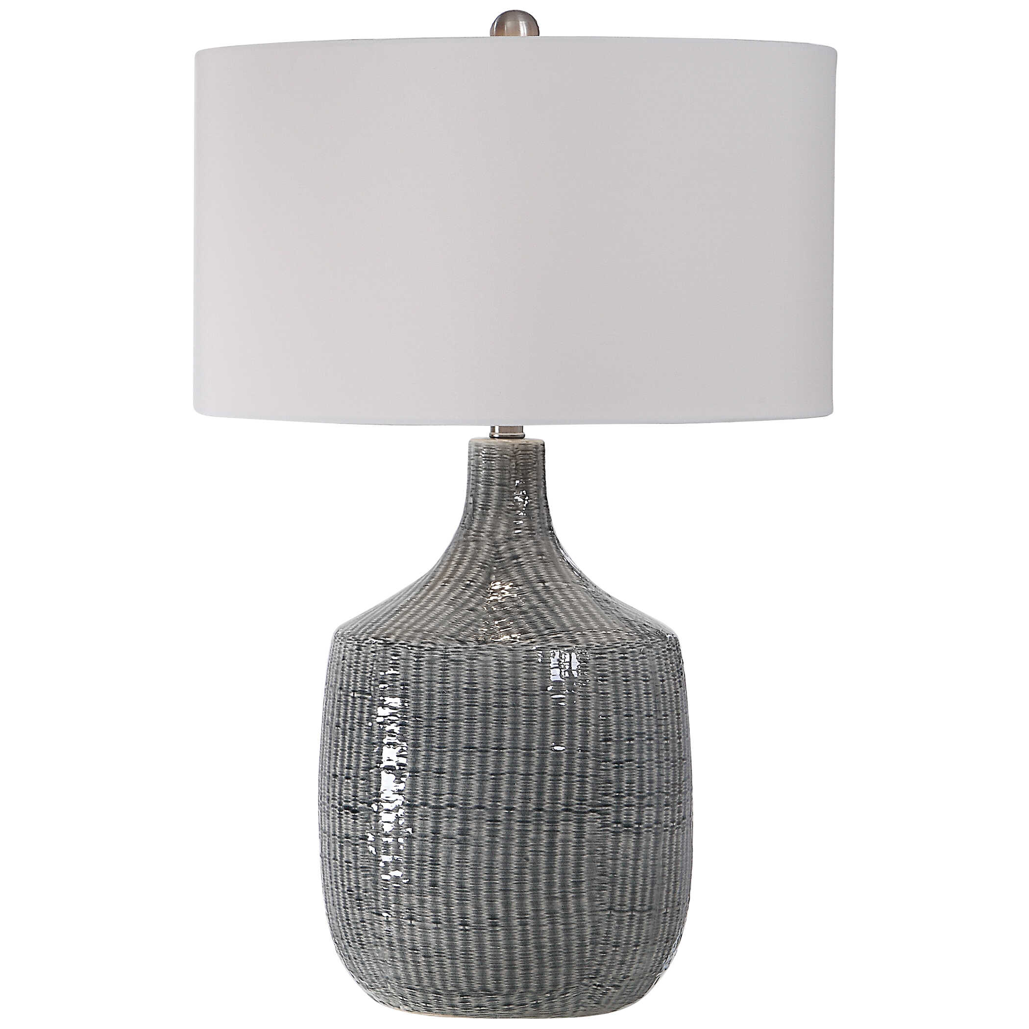 Felipe Distressed Gray Table Lamp large image 