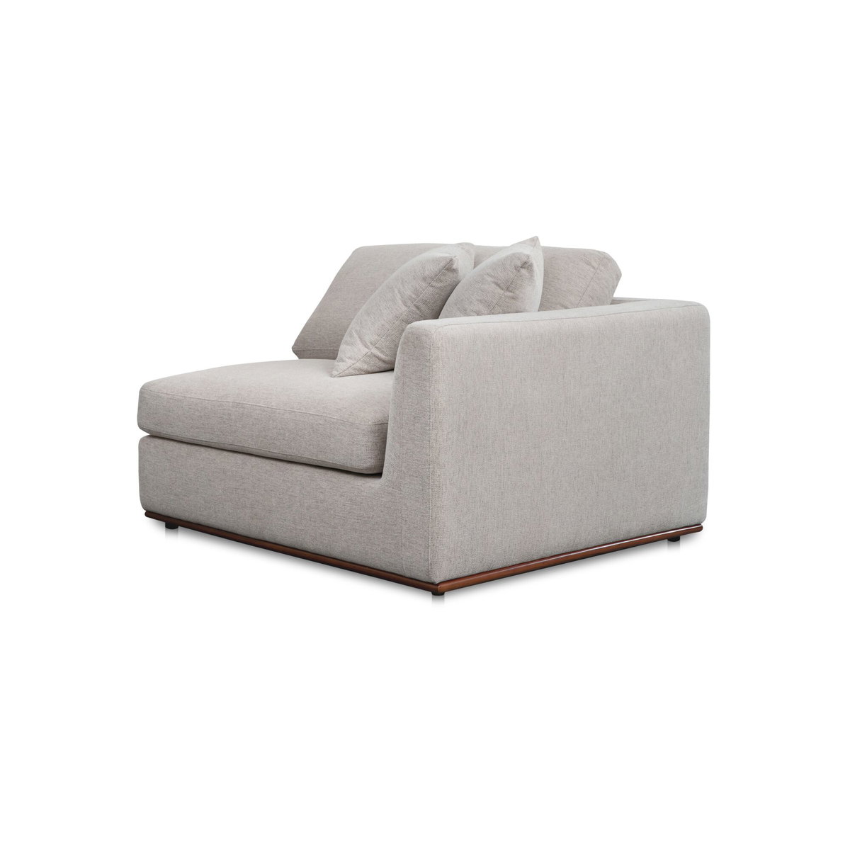 Rue Right Arm Facing Chair Flecked Grey, Sectional Sofa by Moe's Home, 47.6" width x 23.6" height x 41" depth View 2