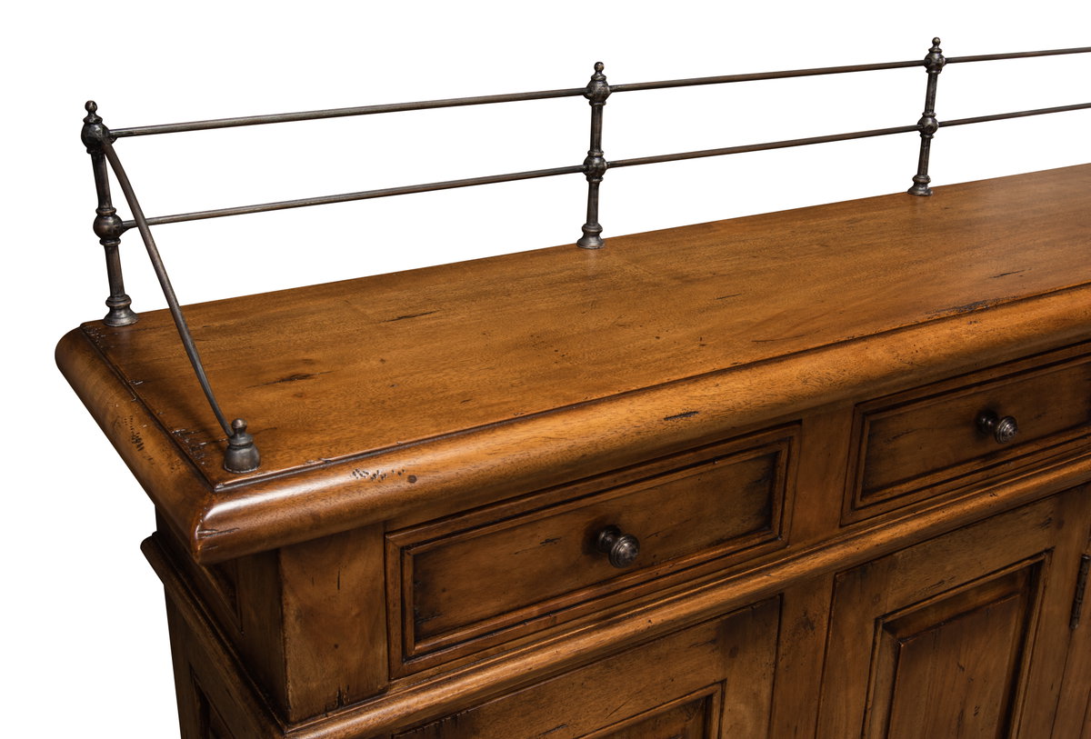 Covent Gardens Sideboard  Fruitwood, by Sarreid, 1' length x 8' width x 3'7" height View 6