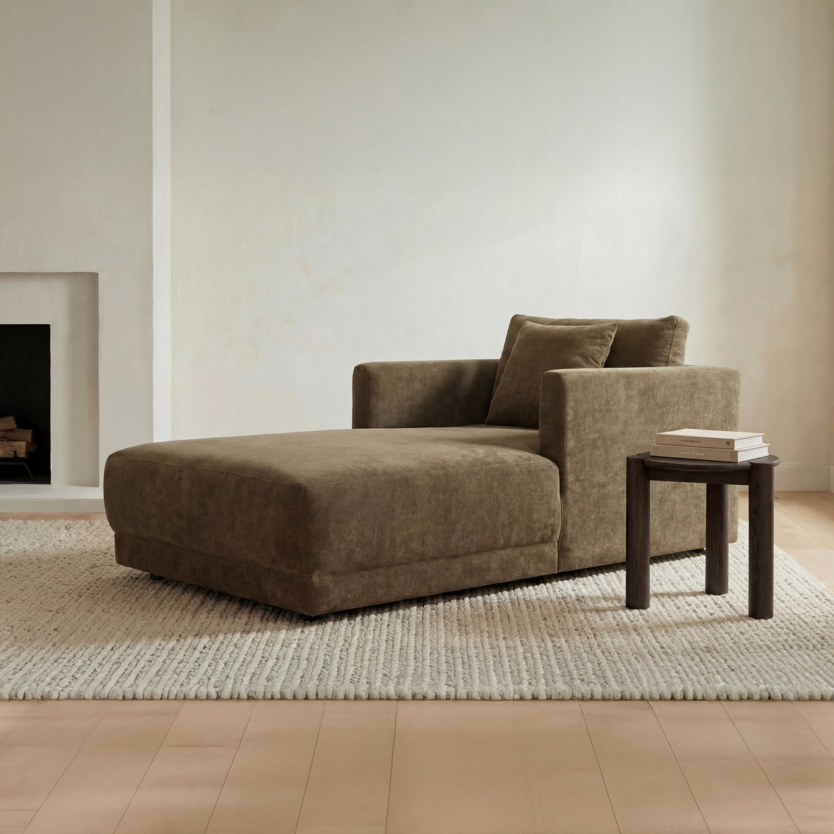 Jack Side Table Brushed Dark Brown, Side & End Table by Moe's Home, 22" width x 22" height x 22" depth View 6