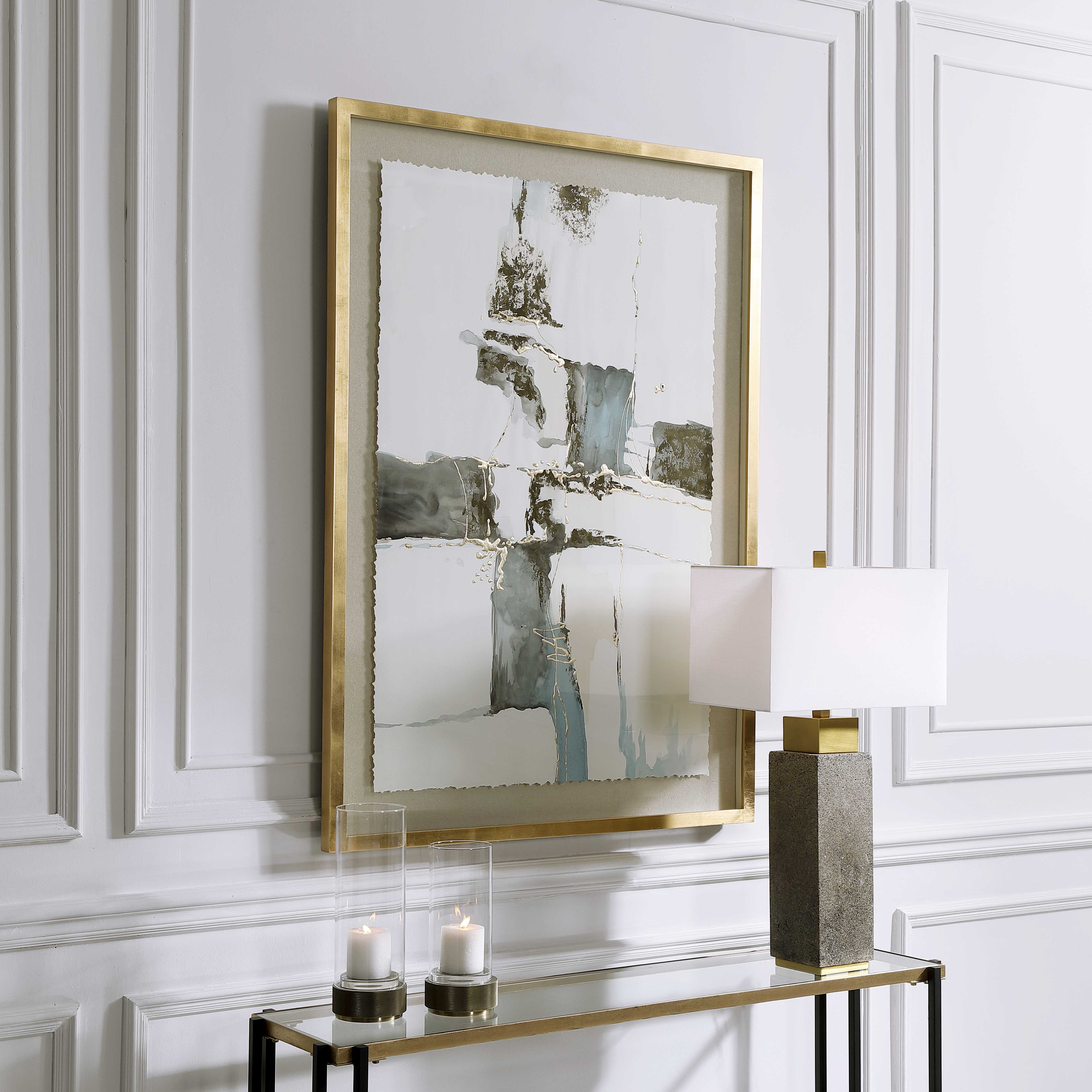 Crosswalk Abstract Art, Painting by Uttermost, 37.8" width x 52.8" height x 1.5" depth View 4