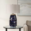 Orleans Blue Glaze Table Lamp, by Uttermost, 18" width x 27.5" height x 18" depth thumbnail 3