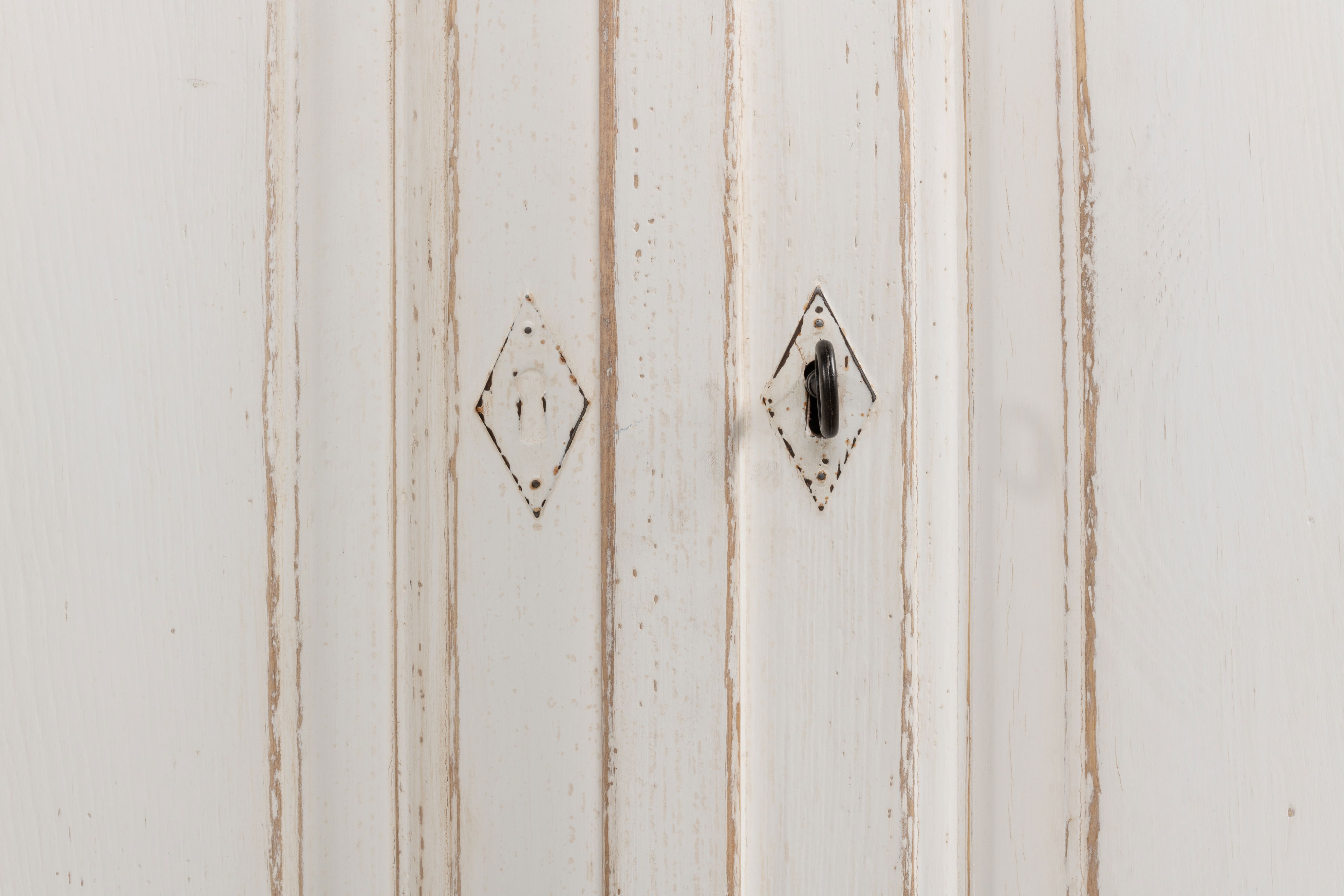 Antique Whitewash Sideboard, 6 Door, Cabinets & Sideboard by Sarreid, 119" length x 20" width x 36" height View 10