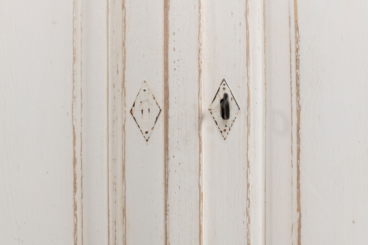 Antique Whitewash Sideboard  6 Door, by Sarreid, 1'8" length x 9'11" width x 3' height View 10