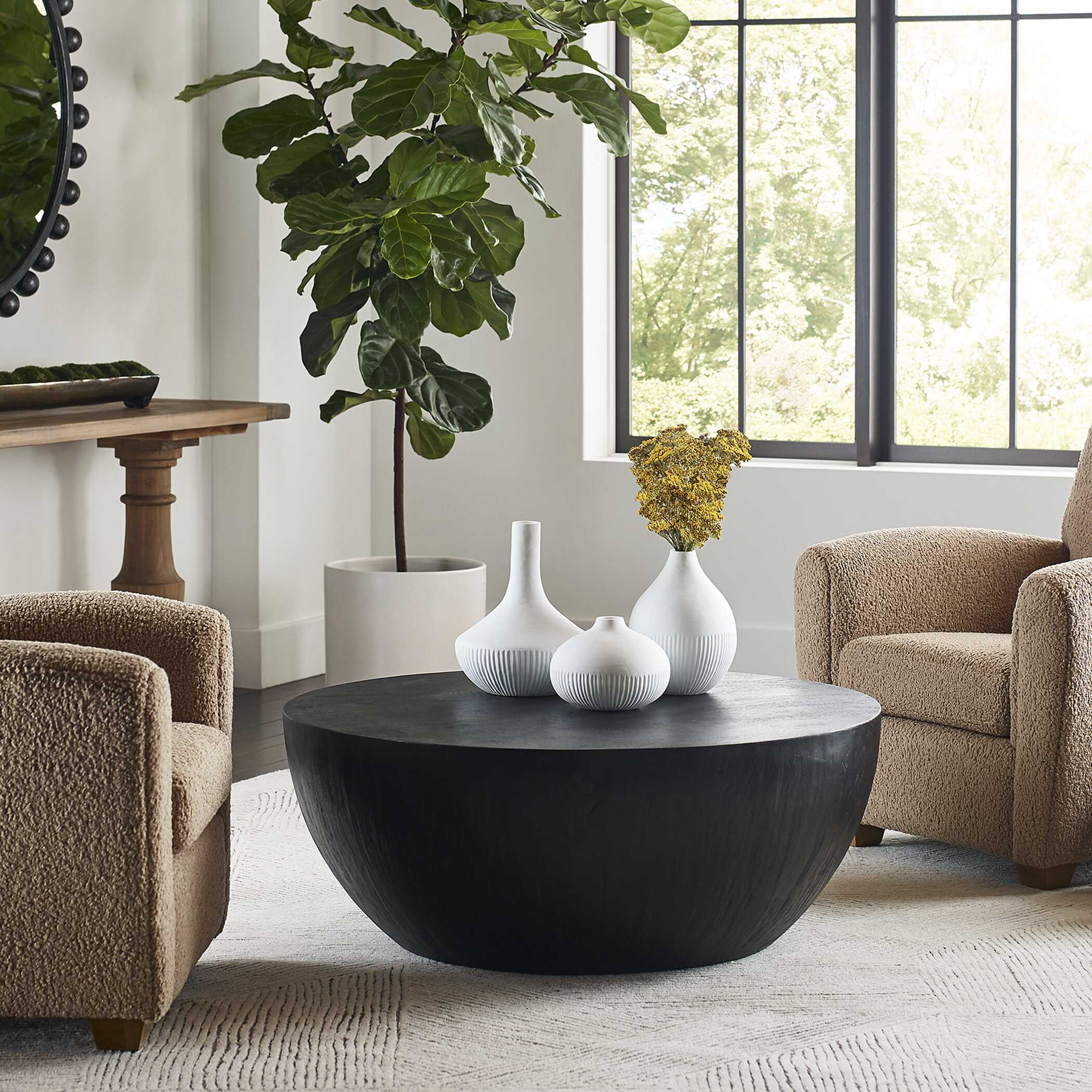 Apothecary Satin White Vases Set/3, Decorative by Uttermost, 9.75" width x 12" height x 9.75" depth View 5