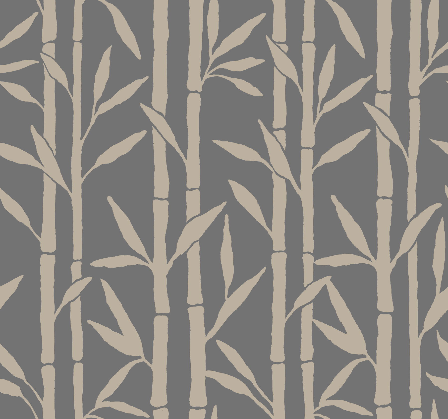 Bamboo Grove Charcoal Wallpaper large image 
