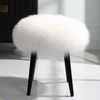 Wooly Sheepskin Accent Stool, Furniture by Uttermost, 17" width x 18.5" height x 17" depth thumbnail 4