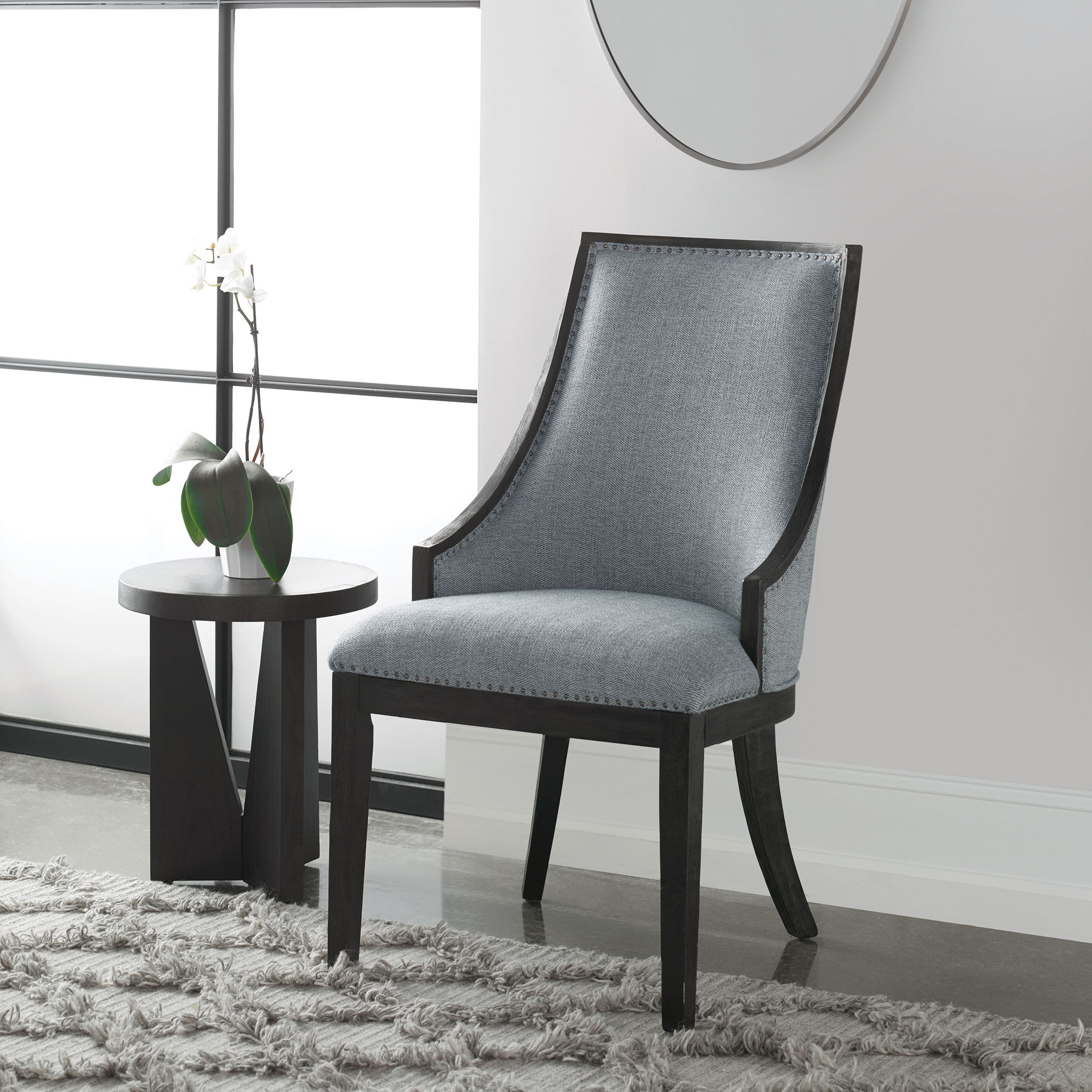 Janis Ebony Accent Chair large image 