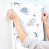 Star Wars: Good Night Galaxy Blue Wallpaper, by York Wall, 33' length x 1'8.5" width x 0.02" depth thumbnail 4