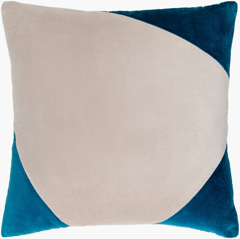 Cotton Velvet Accent Pillow, Decorative Pillow by Surya, 18" length x 18" width