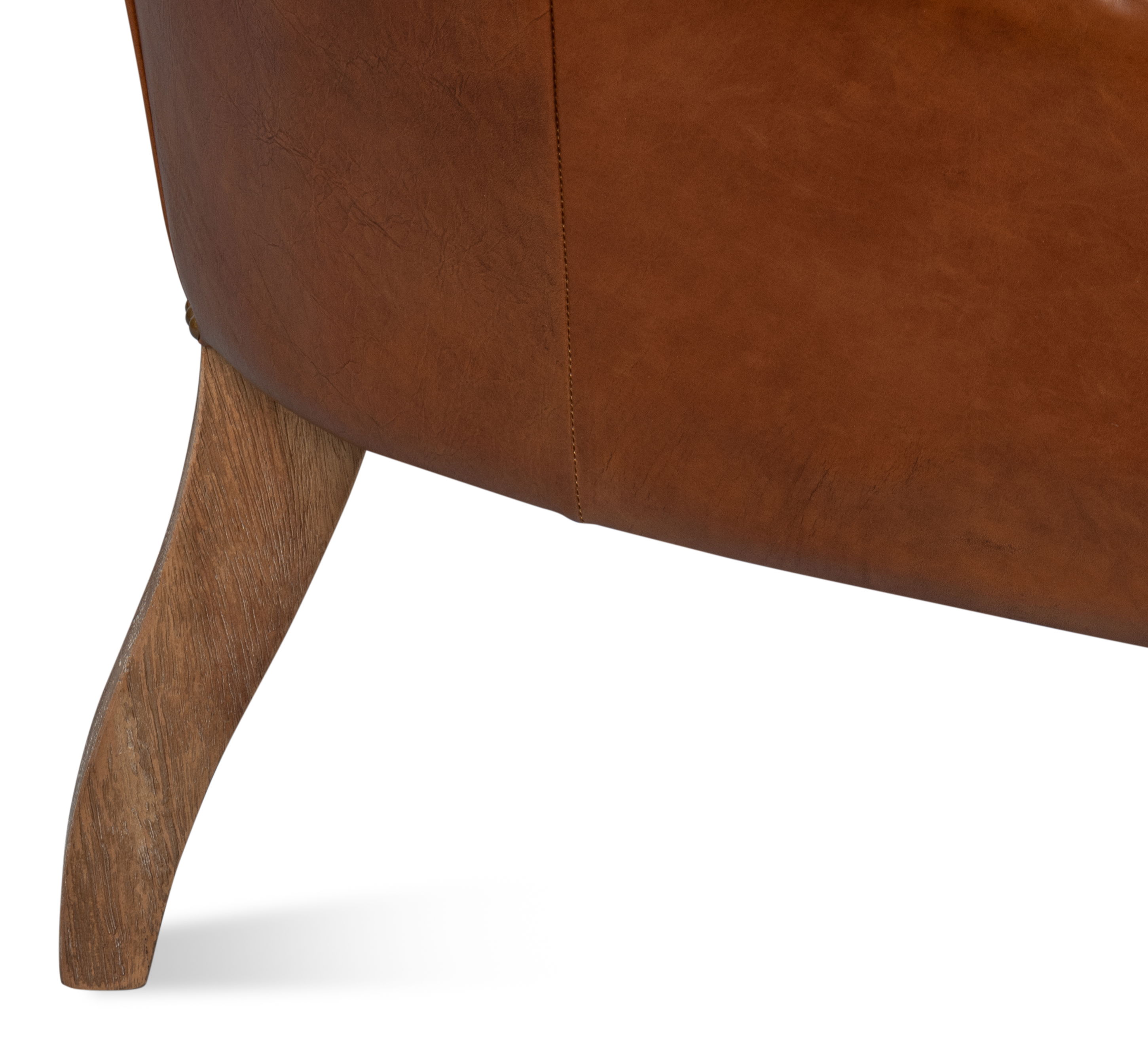 Welsh Leather Chair  Vintage Havana large image 
