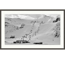 Online Designer Combined Living/Dining Mountain Ski Lift Framed Print