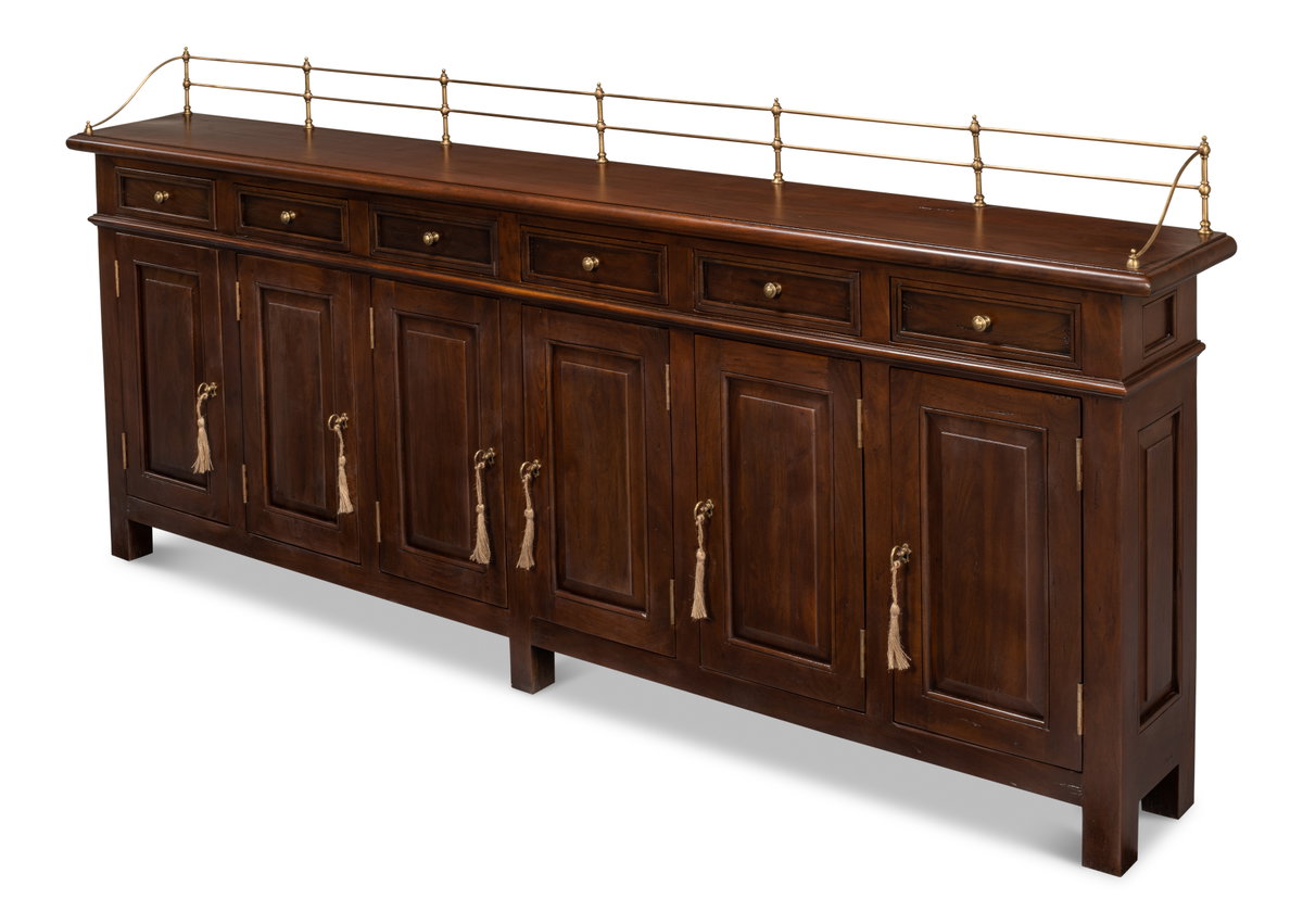 Covent Gardens Sideboard  Cognac, by Sarreid, 1' length x 8' width x 3'7" height View 11