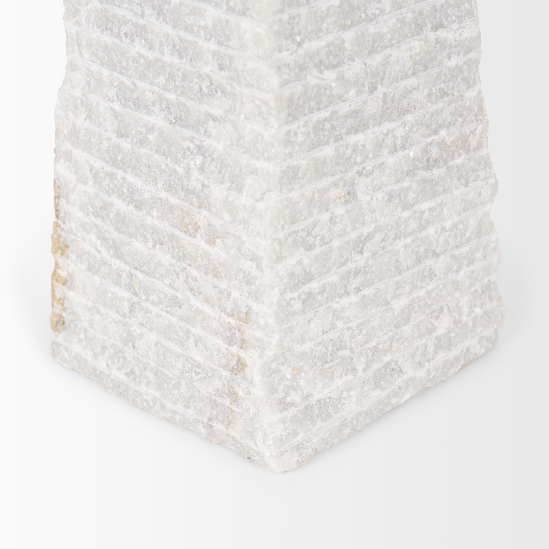 Pyramis White Rough Marble Obelisk 16' large image 