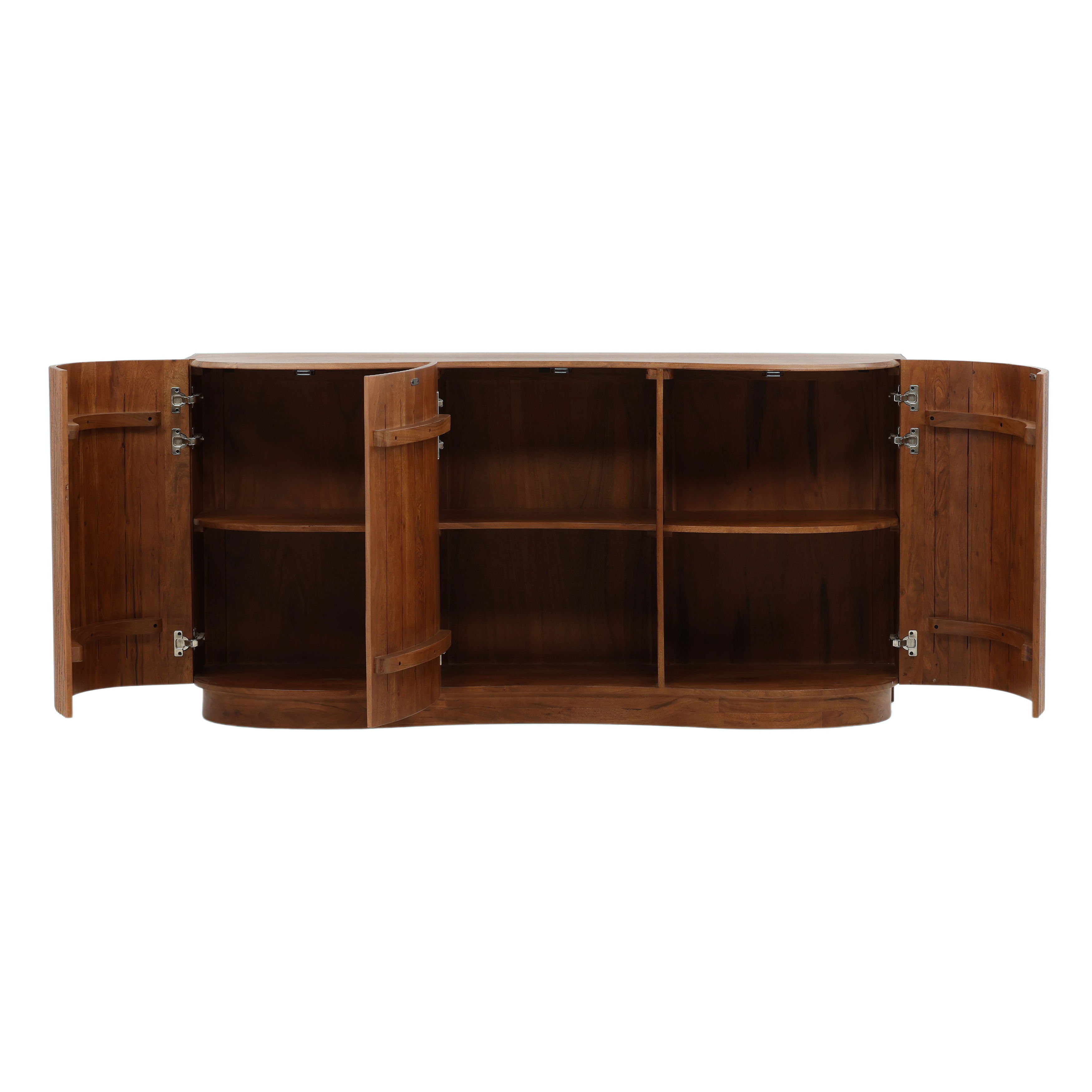 Carlton Sideboard Brown, Sideboards & Buffet by Dovetail, 68" width x 34.18" height x 19.75" depth View 5