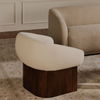 Otto Accent Chair Flecked Cream, by Moe's Home, 33.27" width x 29.5" height x 29.7" depth thumbnail 7