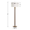 Keros Dark Oak Floor Lamp, by Uttermost, 18" width x 62" height x 18" depth thumbnail 3