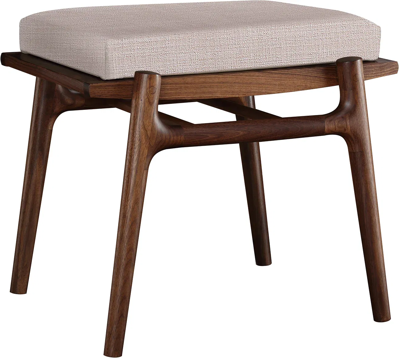Walnut Grove Footstool, Ottoman by Stickley, 19" width x 18" height x 16" depth