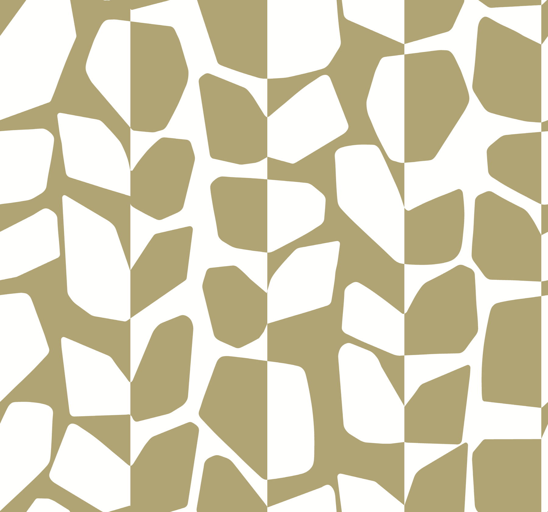 Primitive Vines Gold Metallic Wallpaper, by York Wall, 27' length x 2'3" width x 0.02" depth View 1