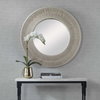 Sailor's Knot White Small Round Mirror, by Uttermost, 2'9" width x 2'9" height x 2.37" depth thumbnail 4
