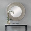 Sailor's Knot White Small Round Mirror, by Uttermost, 33" width x 33" height x 2.37" depth thumbnail 4