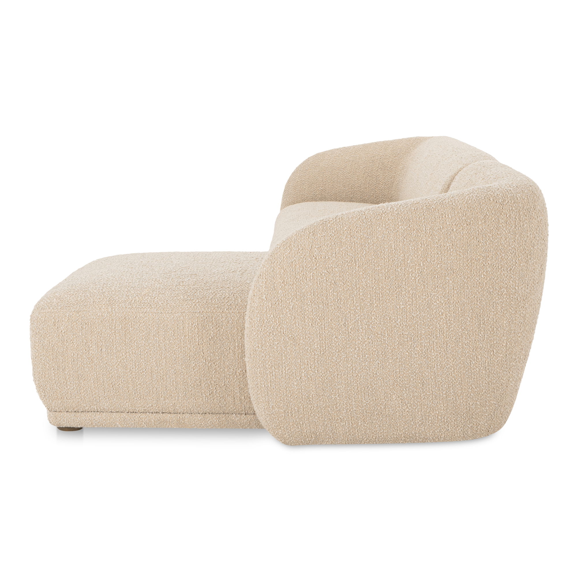 Faye Right Sectional Beige Boucle large image 