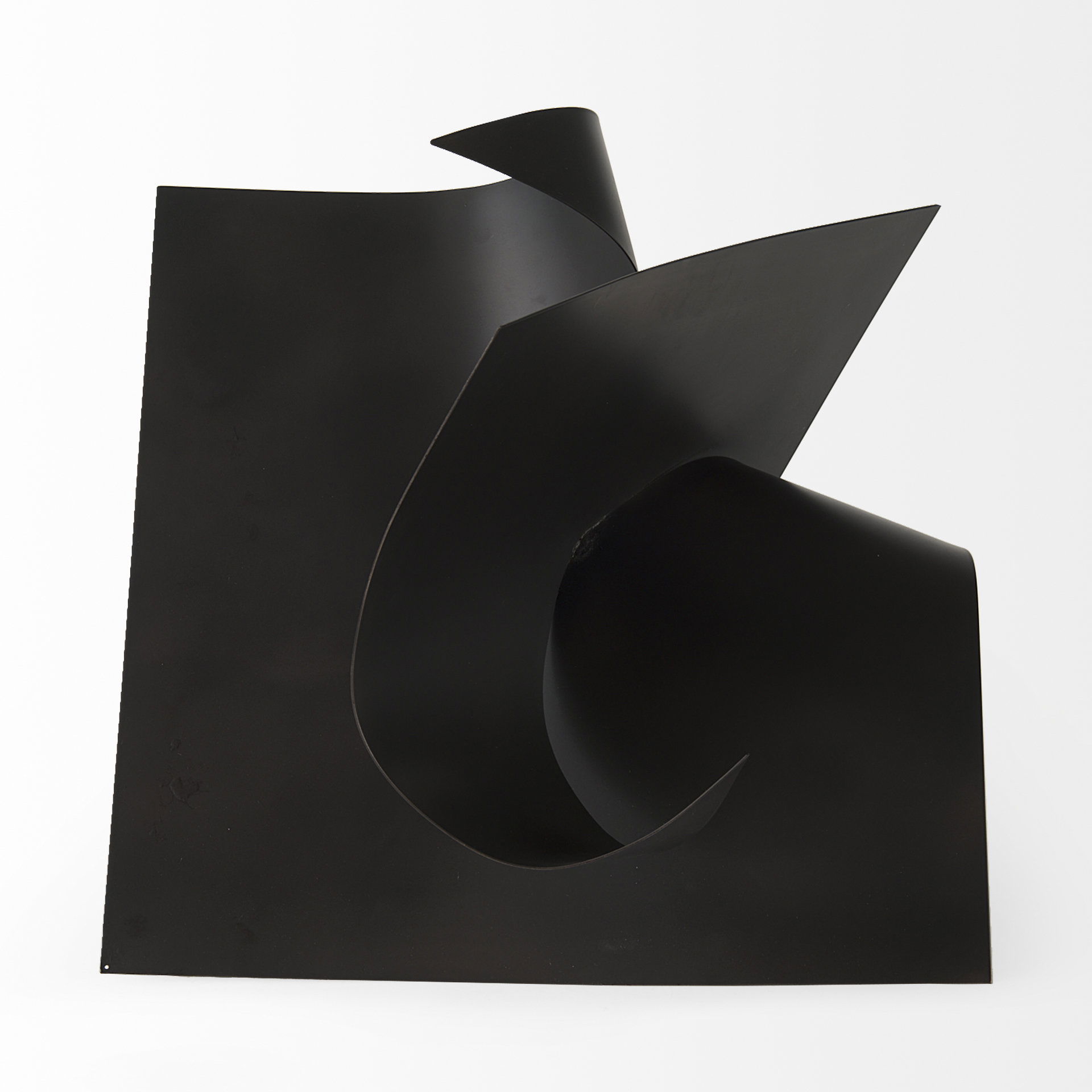 Francesca  Black Metal Sculptural Decorative Object, by Mercana, 18.11" length x 18.11" width x 18.11" height View 2