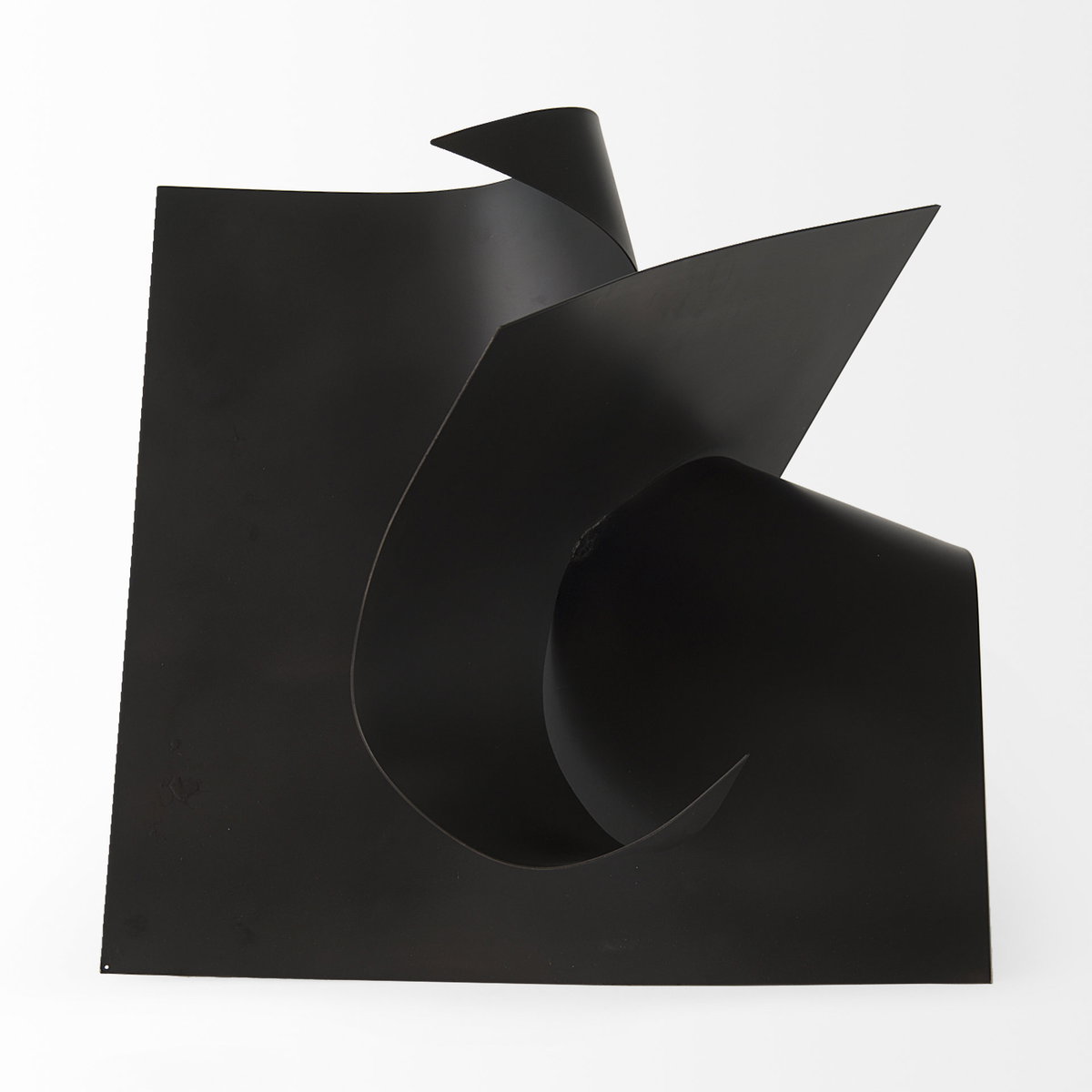 Francesca  Black Metal Sculptural Decorative Object, by Mercana, 18.11" length x 18.11" width x 18.11" height View 2