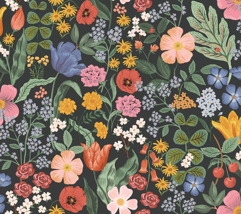 Blossom Black Wallpaper